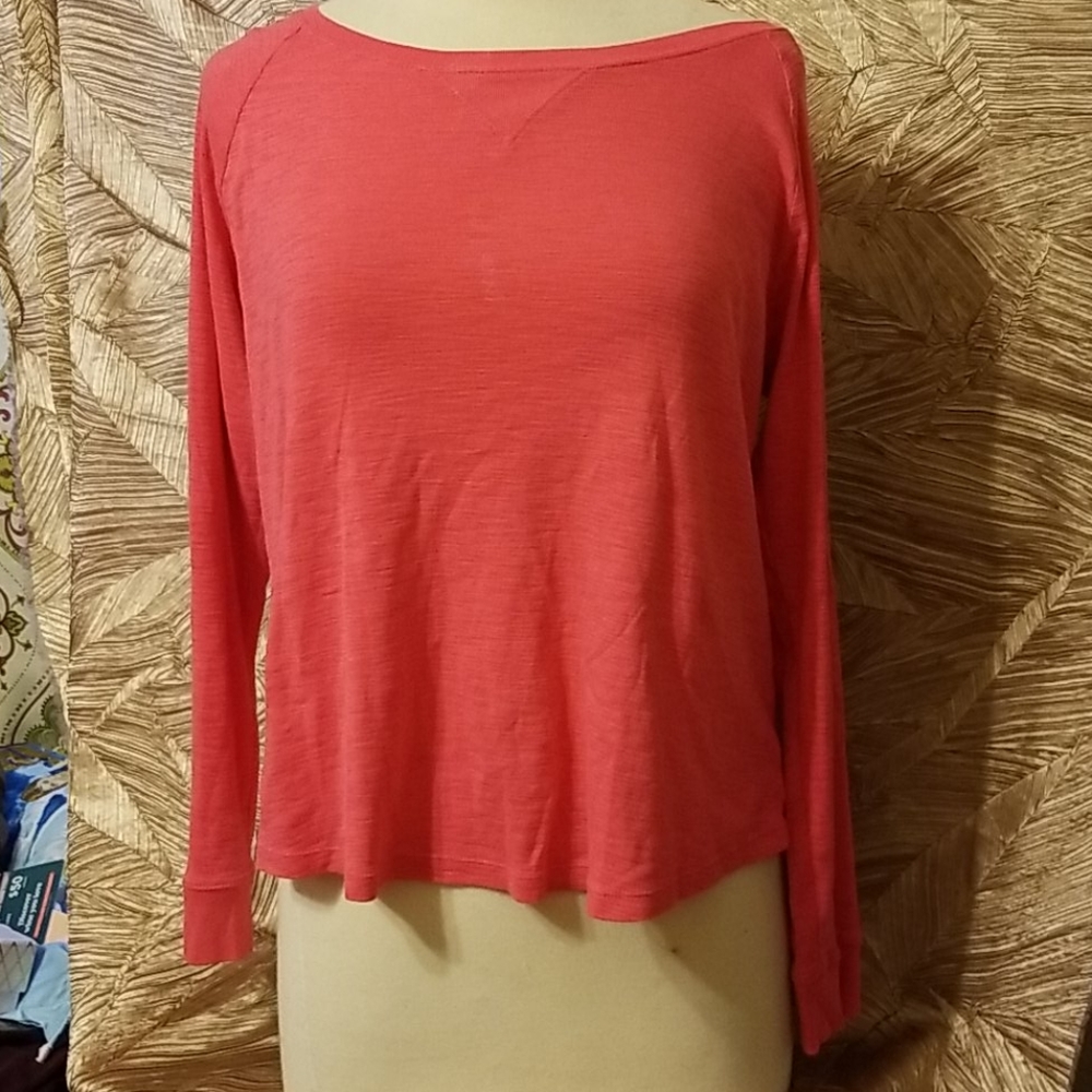 Liz clairborne long sleeve  tee pink